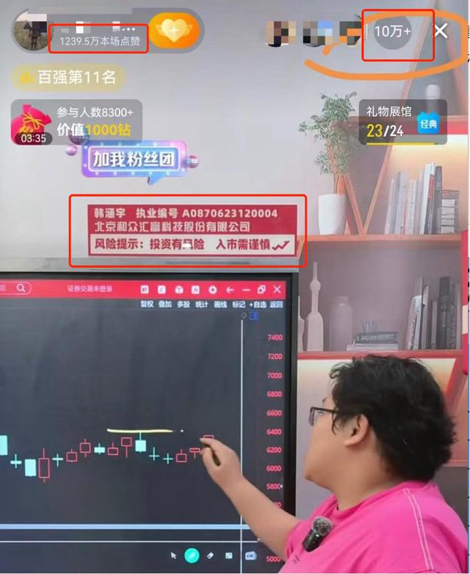 令人惊悚的“抖音炒股”！主播煽动吹票直截了当让数万股市新手涌入直播间(图3)